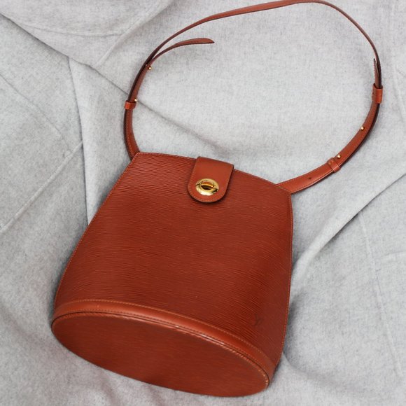 Louis Vuitton Handbags - Louis Vuitton Epi Leather Brown Cluny Bucket Bag